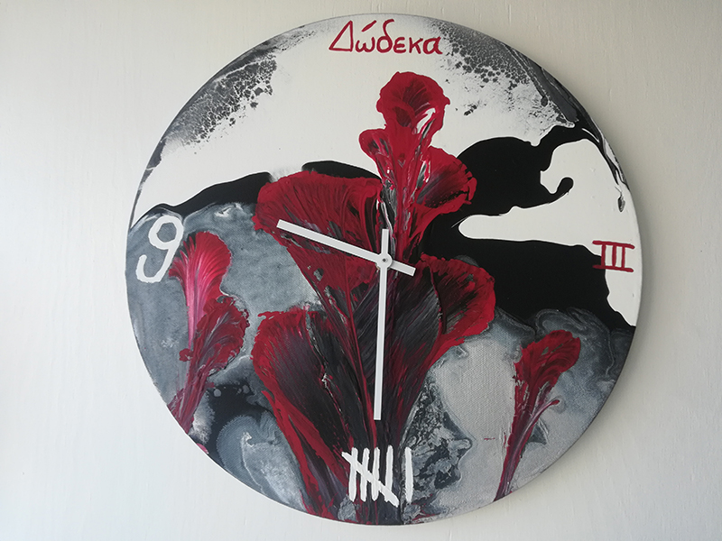 Wanduhr auf Leinwand Wanduhr auf Leinwand