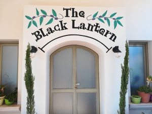 Handgemalte Restaurant-Werbung