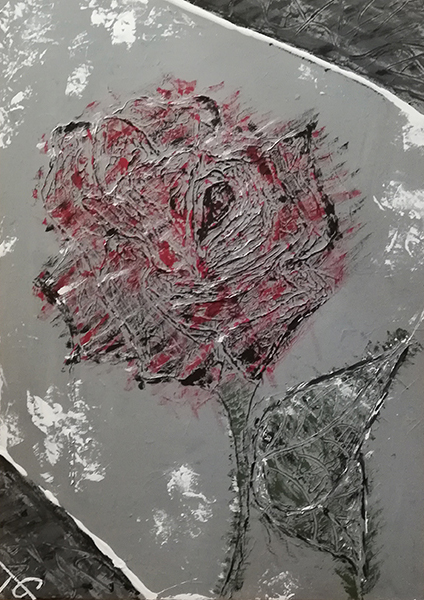 Bloody Rose by Tanja Günther, Acrylmalerei