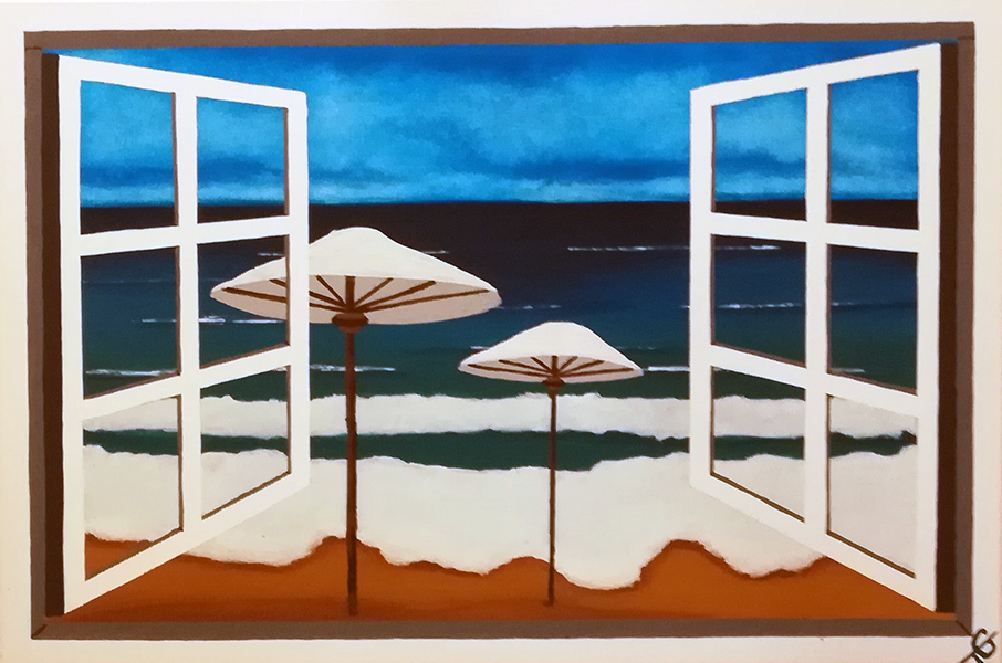 Window to the beach by Tanja Günther