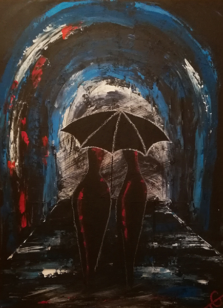 The Tunnel | Acrylmalerei Tanja Günther