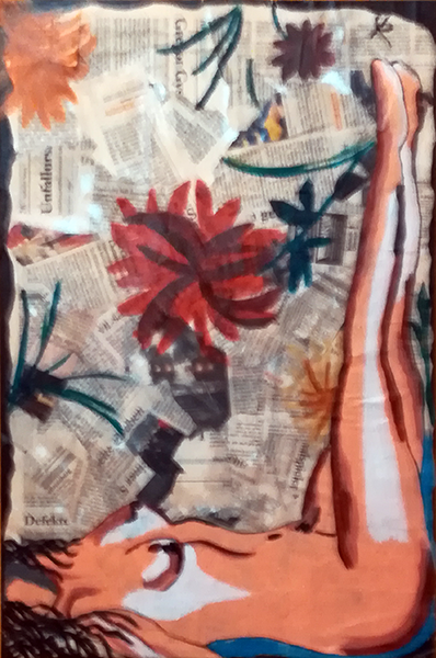 Woman on Newspaper by Tanja Günther